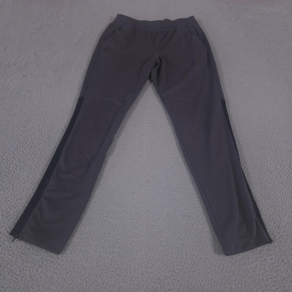 Under Armour Pants Mens Large‎ Gray Tapered Leg Ankle Zip Athletic Track Joggers
